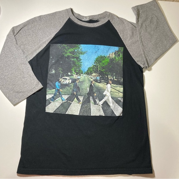 The Beatles Other - Beatles T Shirt Jersey Style Unisex Abbey Road Vintage Inspired 3/4 Sleeves